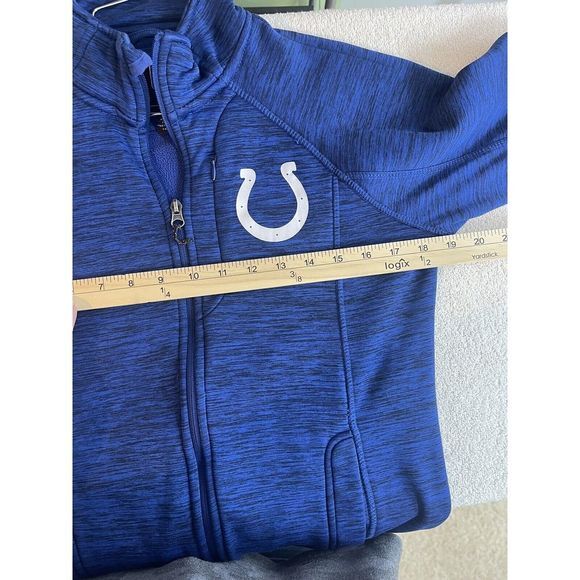 Indianapolis Colts Women’s Full Zip Jacket Fleece Lined Pocket For Earbuds Med. - Picture 4 of 6